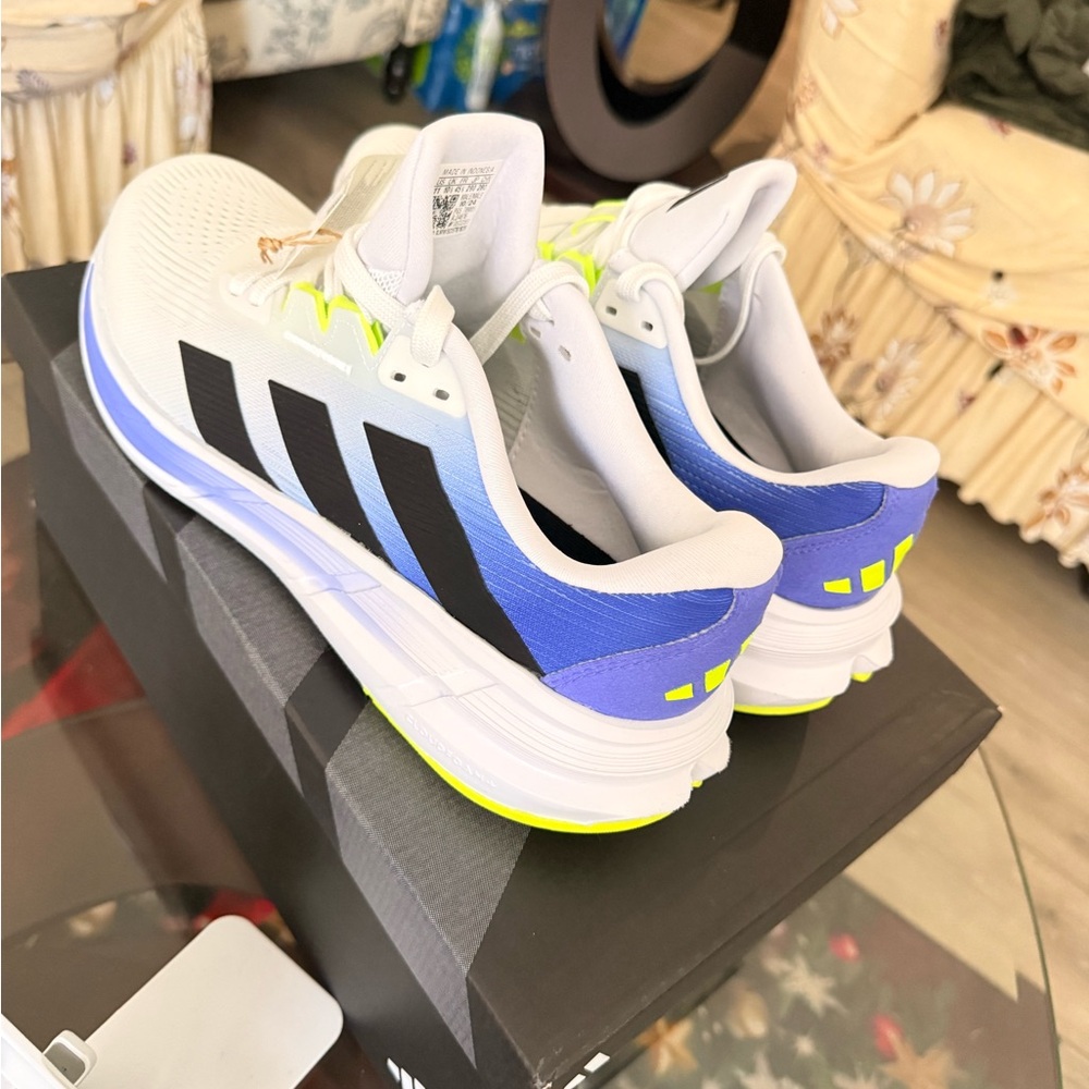 Adidas Questar 3 running sneakers White and Lime Green Sneakers size 12 or 28cm - Picture 7 of 12